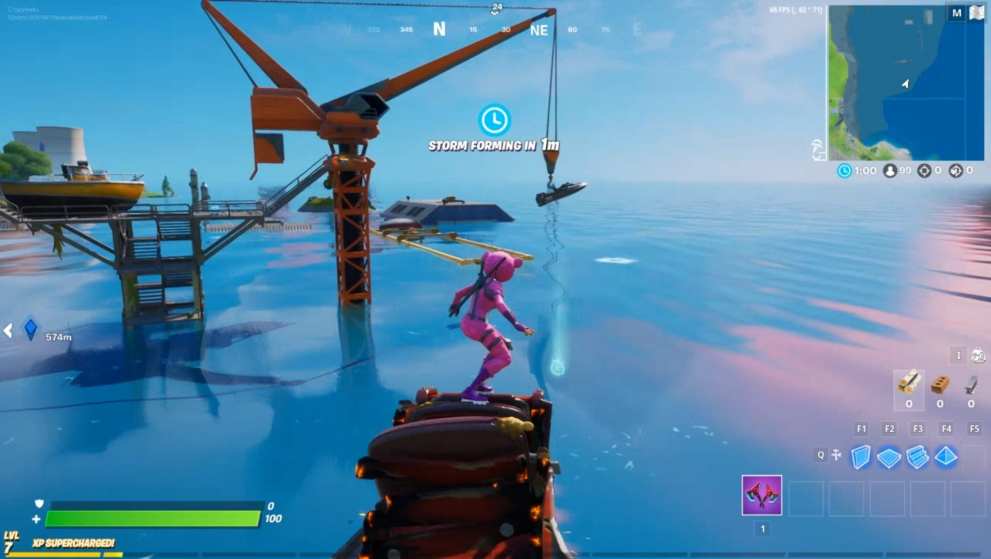 fortnite dirty docks swimming trial, week 4 aquaman challenge