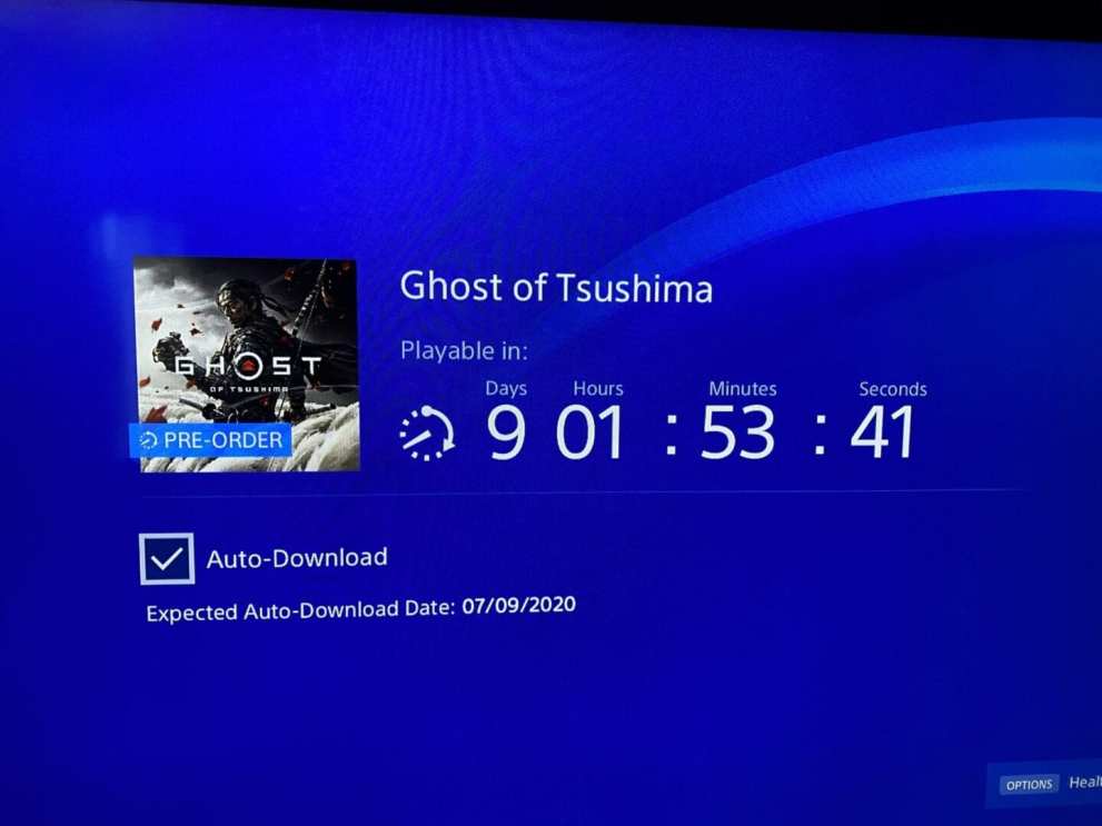 ghost of tsushima preload