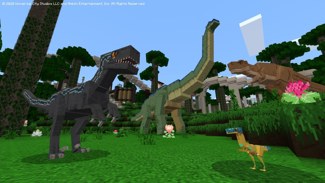 minecraft, jurassic world