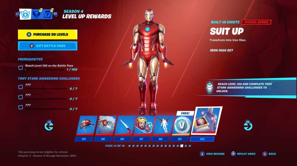 fortnite season 4 tier 100 skin