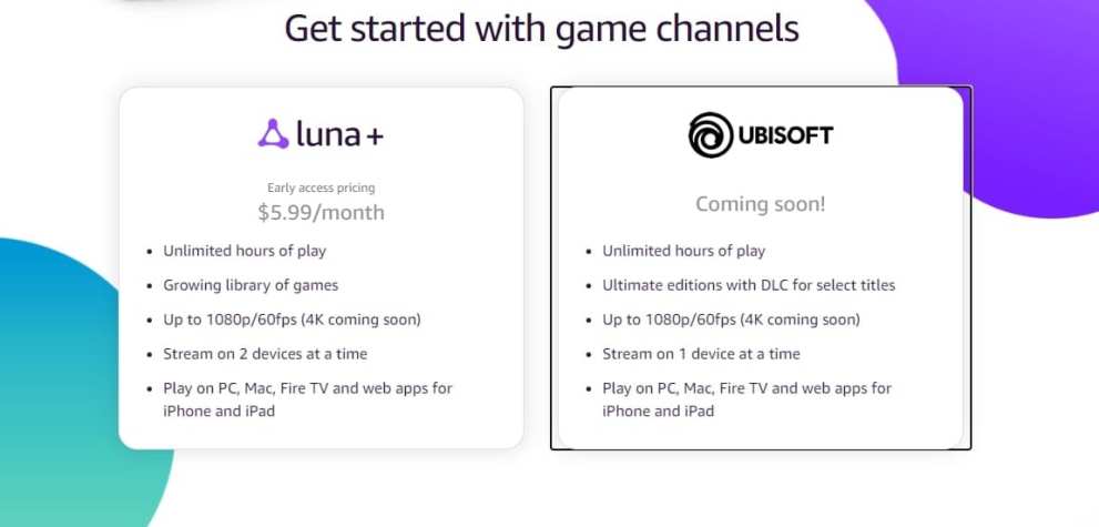 Amazon Luna Channels