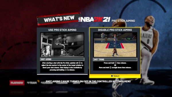 NBA 2K21 Shot Stick