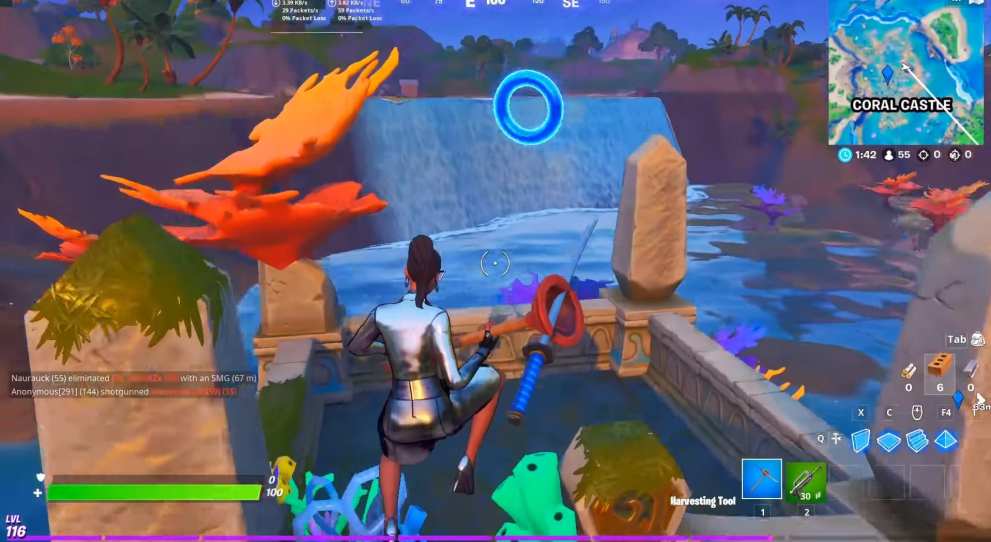 fortnite coral castle floating rings