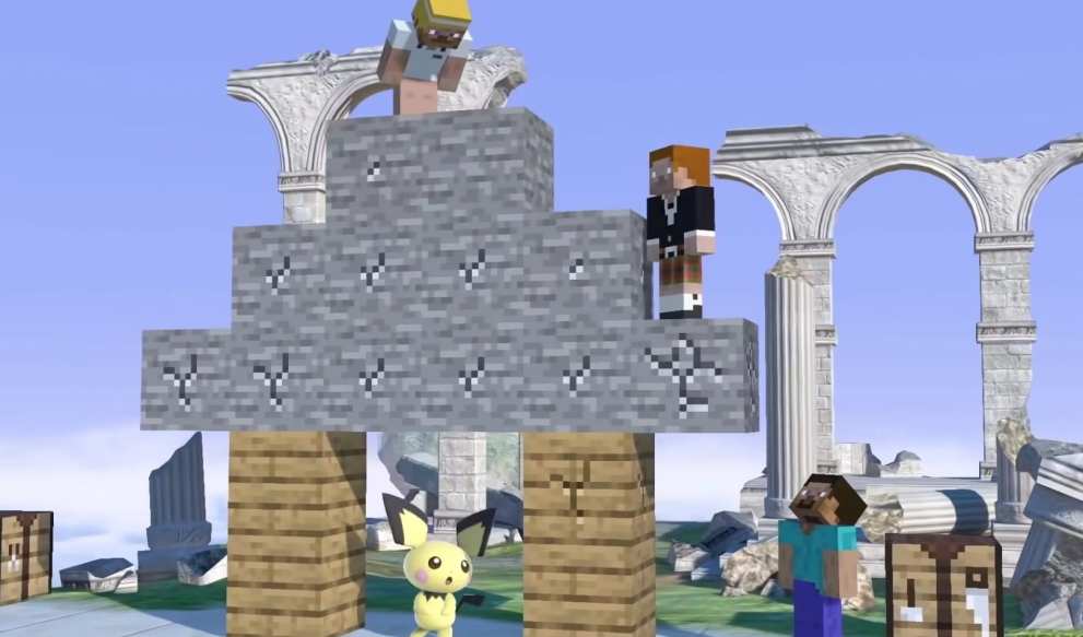 minecraft steve smash bros