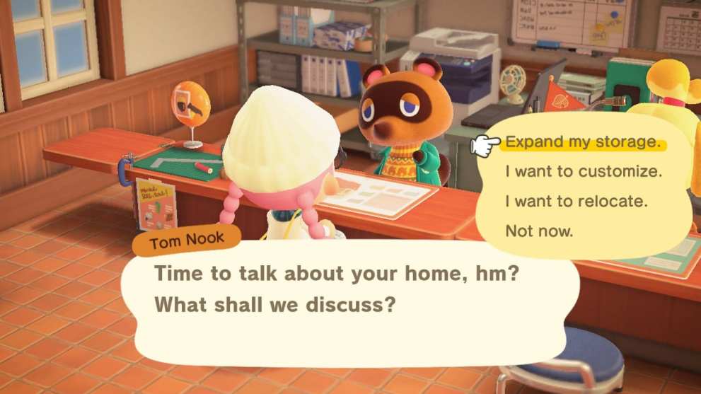 animal crossing new horizons increase item storage