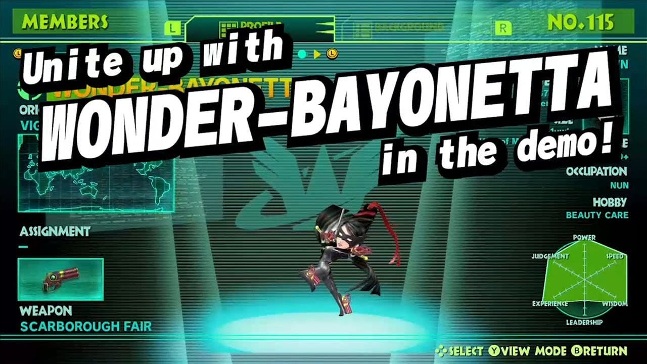 Wonderful 101 Bayonetta