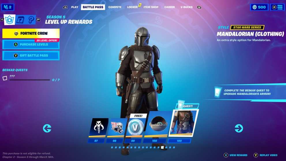 fortnite mandalorian