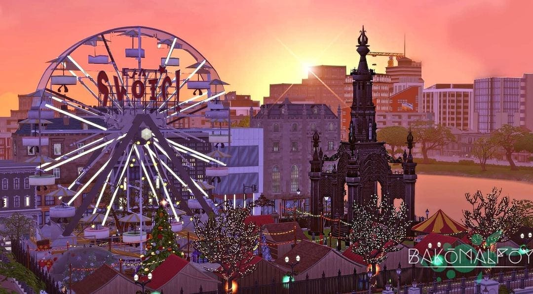 Sims Christmas Market