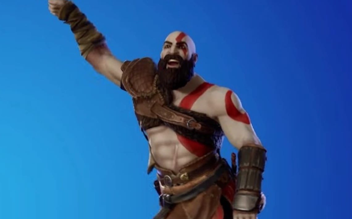 kratos, fortnite, god of war