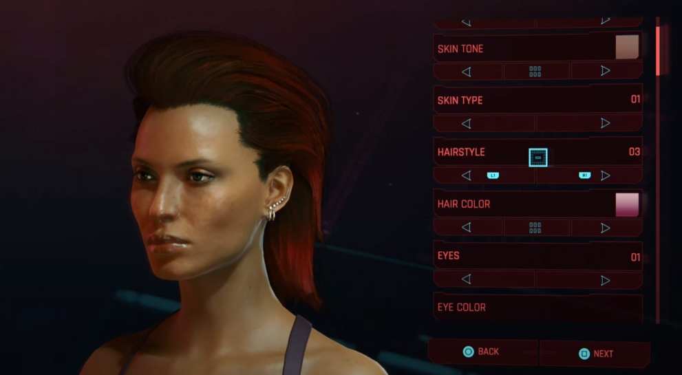 cyberpunk 2077 hairstyles