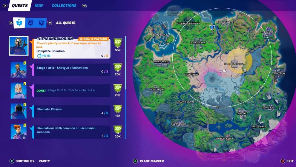 how to complete bounties in fortnite