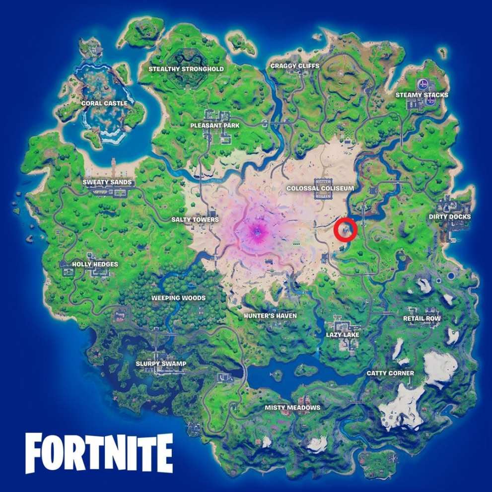 fortnite razor crest map location