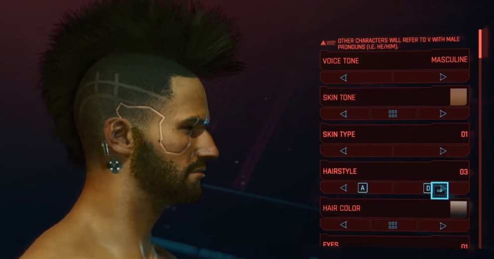 cyberpunk 2077 hairstyles