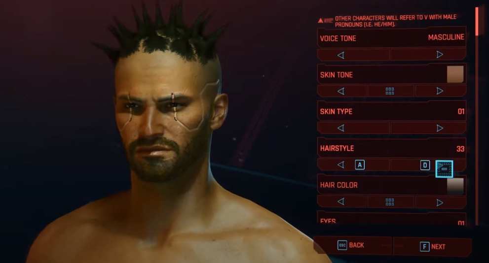 cyberpunk 2077 hairstyles