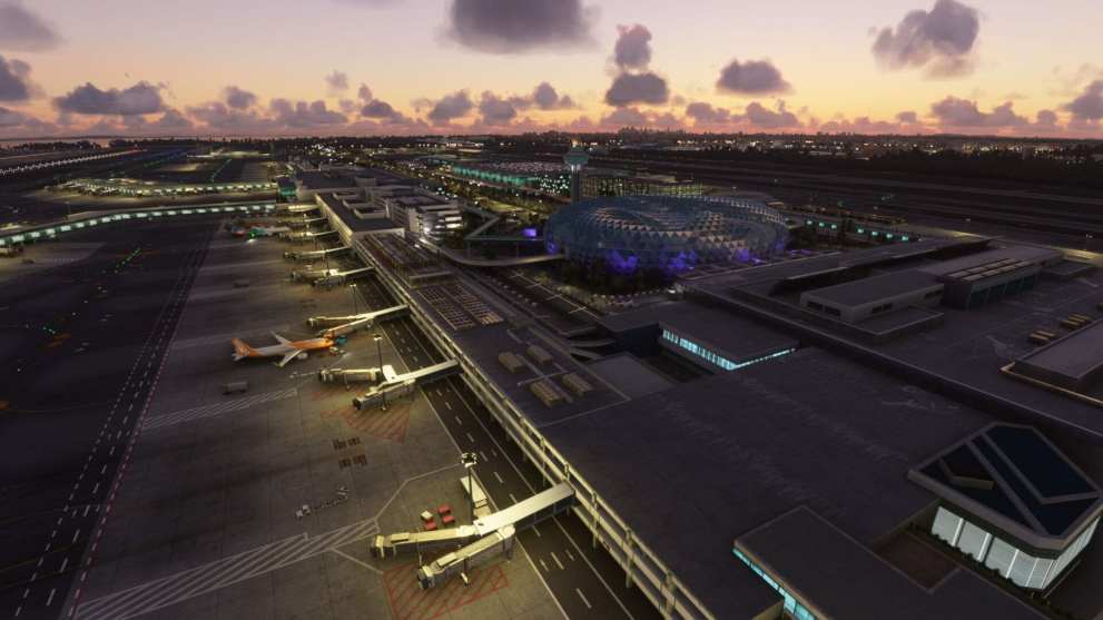 Microsoft Flight Simulator Singapore Airport Review