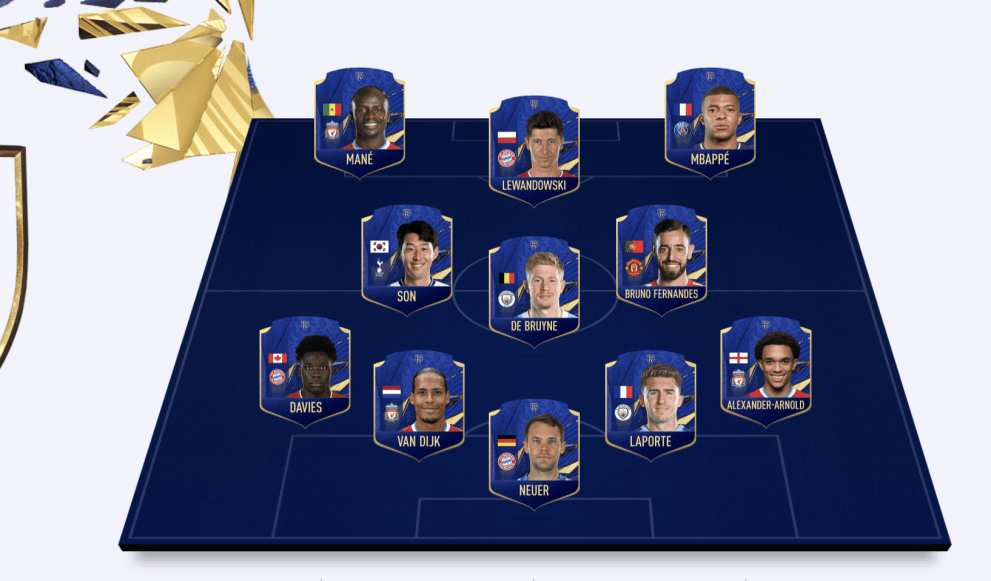 fifa 21 team of the year