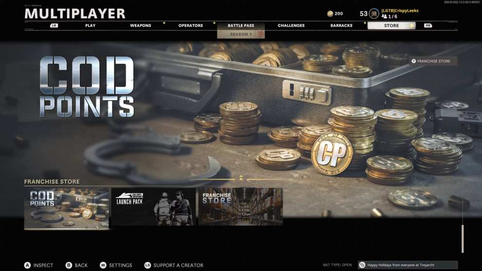 black ops cold war cod points