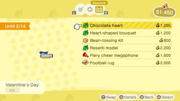 animal crossing new horizons valentine's day