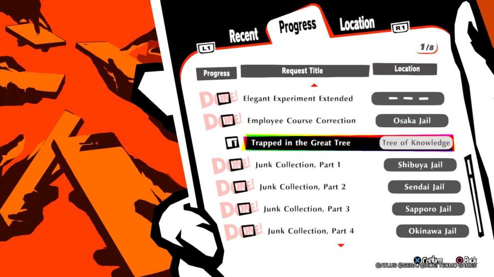 Persona 5 Strikers, Every Cooking Recipe Location