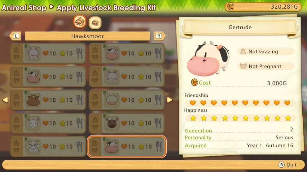 increase animal produce quality story of seasons pioneers of olive town