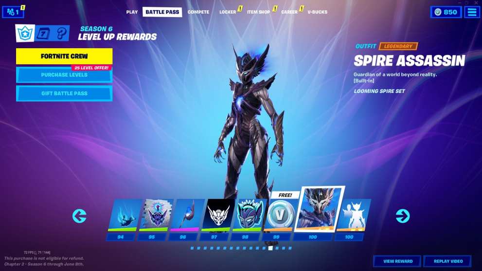 fortnite season 6 tier 100 skin