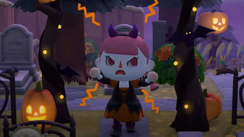 halloween in animal crossing