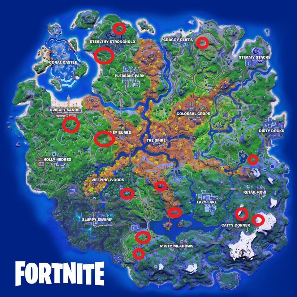 fortnite wolf spawn locations