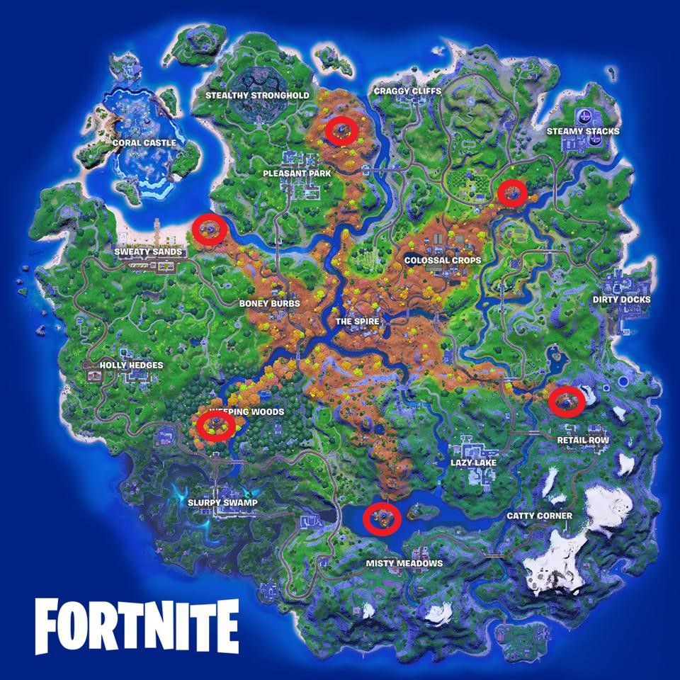 fortnite guardian tower locations, fortnite week 8 challenges