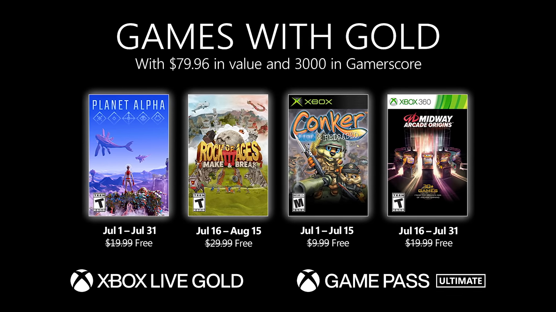 Xbox Games With Gold