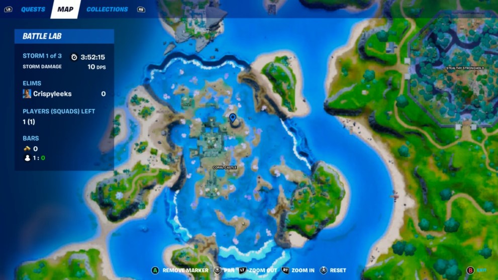 fortnite week 12 challenges, fortnite coral castle raid artifact