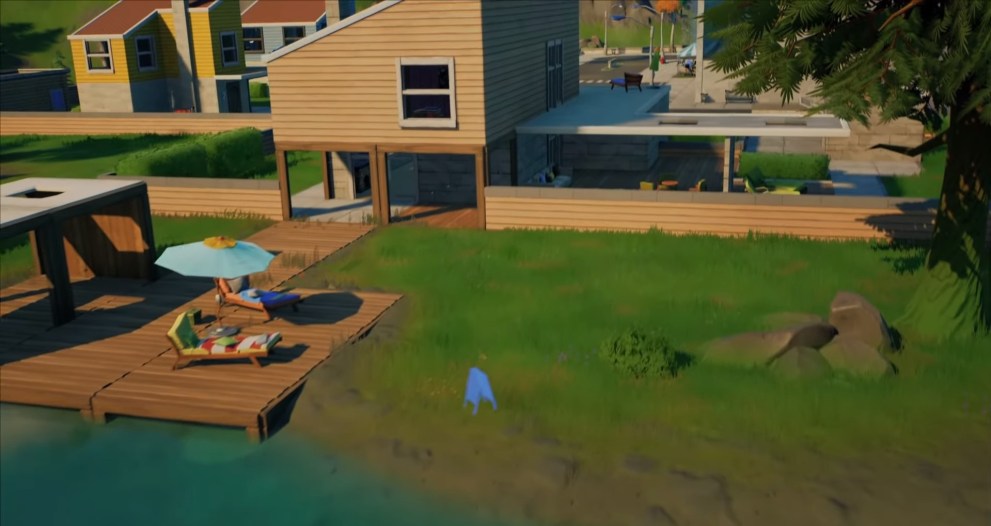 fortnite lazy lake welcome sign locations