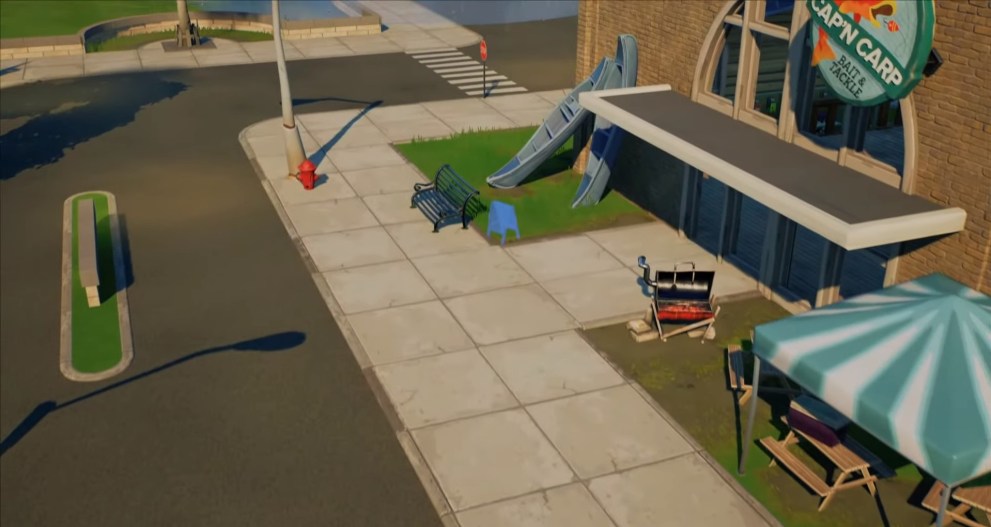 place welcome signs in lazy lake fortnite