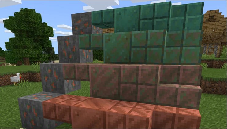 minecraft copper oxidation