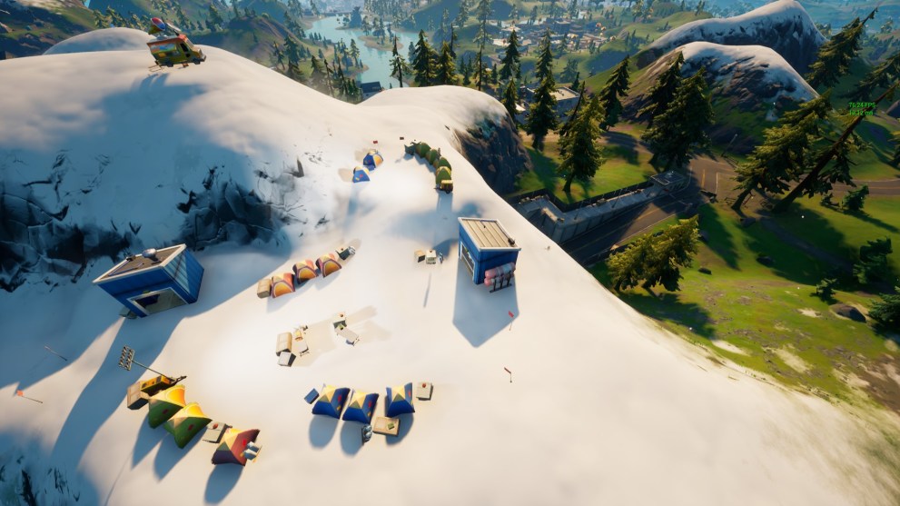 fortnite base camp golf