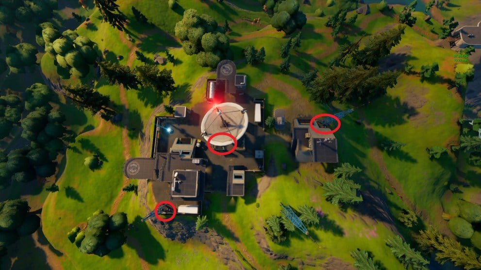 fortnite wiretap locations at defiant dish