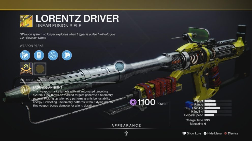 destiny 2 lorentz driver