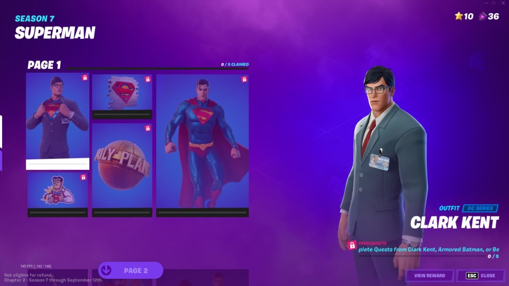 fortnite clark kent skin