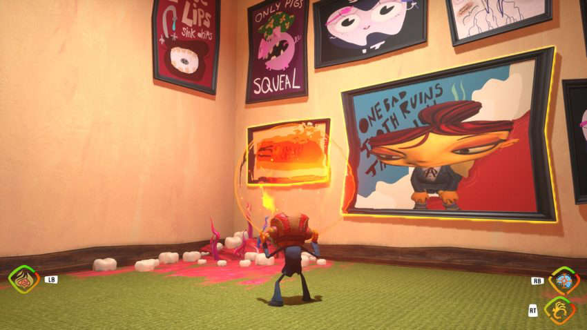 Psychonauts 2 Pyrokinesis, pyschonauts 2 emotional baggage behind picture