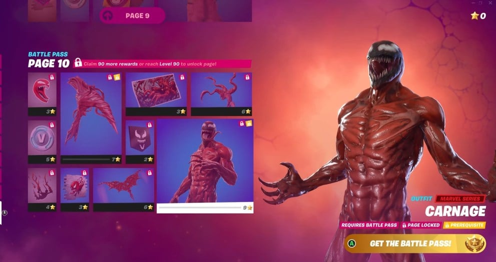 fortnite season 8 tier 100 skin, fortnite carnage skin