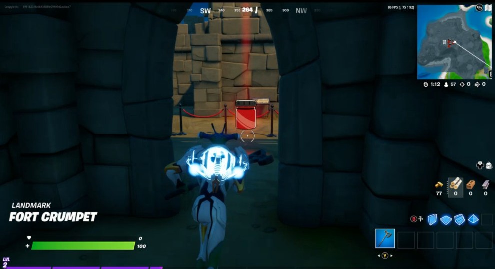 fortnite knightly crimson bottles fort crumpter locations