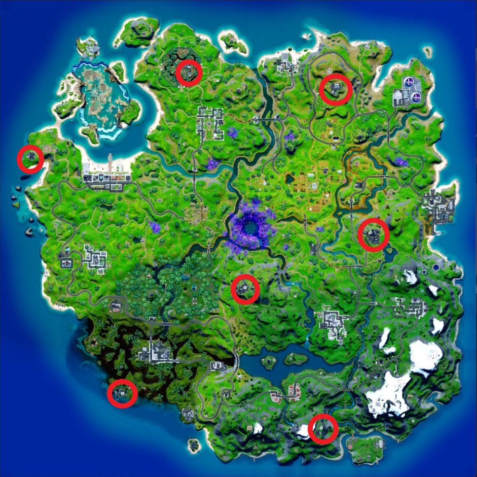 fortnite radar dish locations