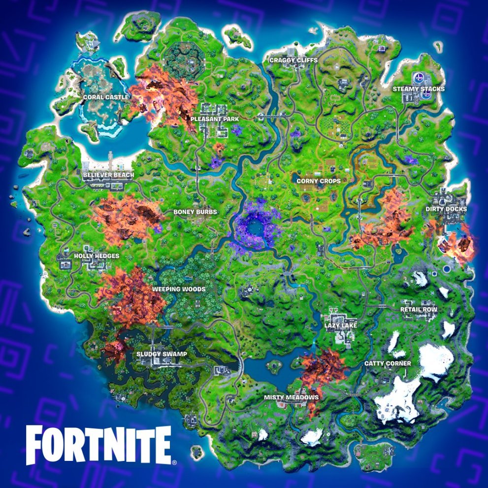 fortnite season 8 map