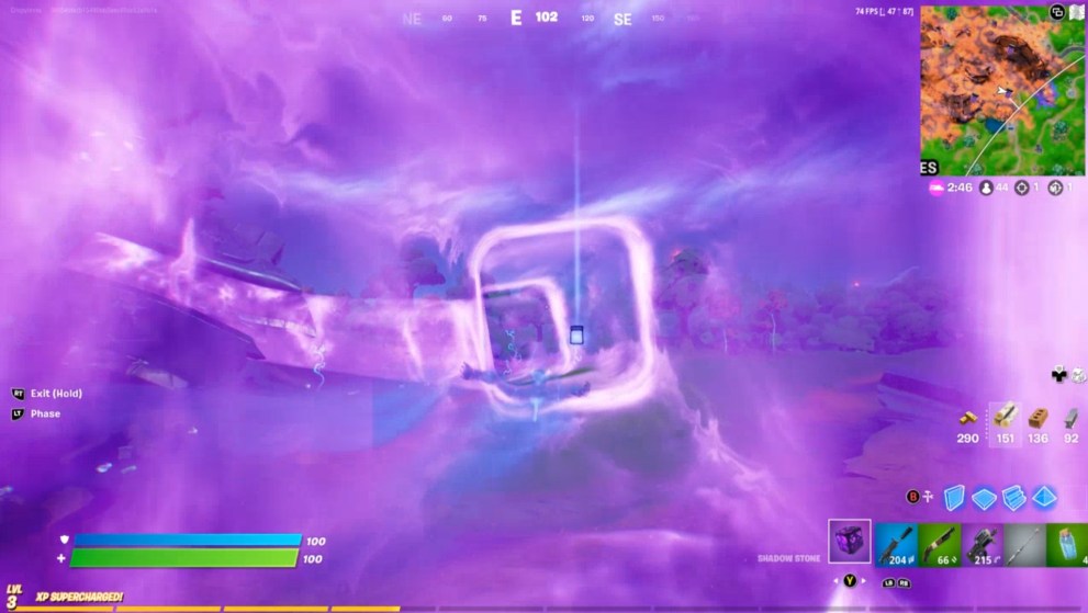 fortnite bottle of mesmerizing violet locations