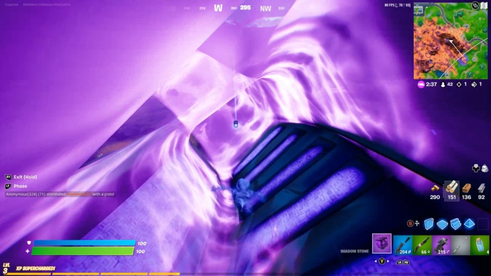 fortnite bottle of mesmerizing violet locations