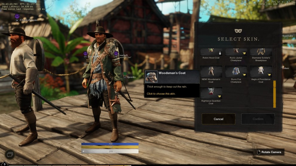 new world woodsman skins