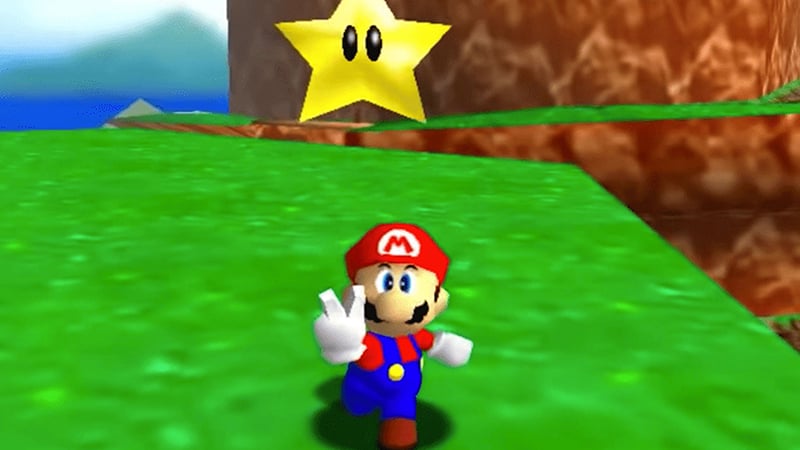 power stars, super mario 64