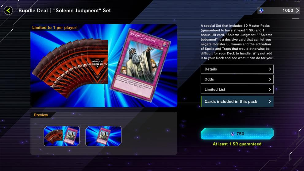 YuGiOh Master Duel Special Bundle secret pack