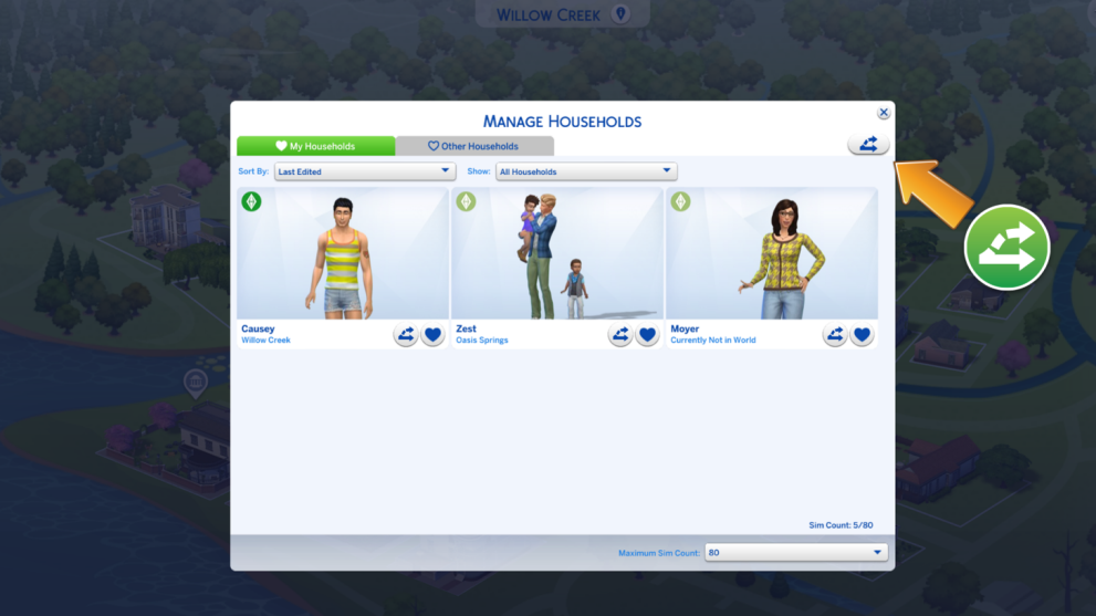 Neighborhood Stories management in The Sims 4