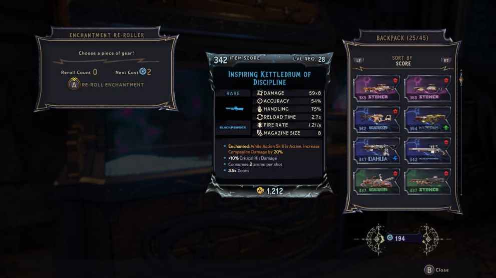 Tiny Tina's Wonderlands Enchantment Reroll (1)