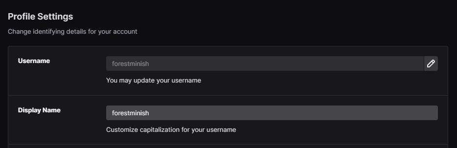 twitch change username